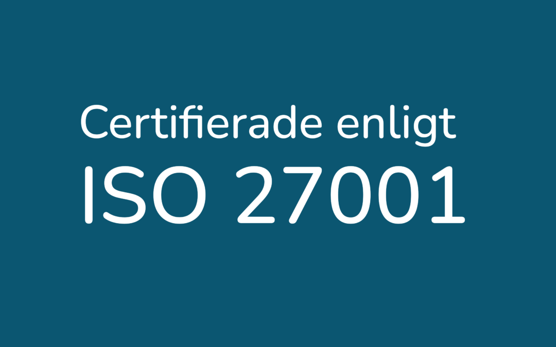 Konvoj är certifierade enligt ISO 27001